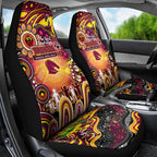 NAIDOC Week 2025 Broncos Rugby Car Seat Cover Aboriginal Dot Painting