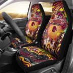 NAIDOC Week 2025 Broncos Rugby Car Seat Cover Aboriginal Dot Painting