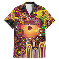 Personalised NAIDOC Week 2025 Broncos Rugby Family Matching Mermaid Dress and Hawaiian Shirt Aboriginal Dot Painting