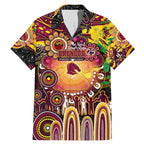 Personalised NAIDOC Week 2025 Broncos Rugby Family Matching Mermaid Dress and Hawaiian Shirt Aboriginal Dot Painting