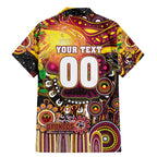 Personalised NAIDOC Week 2025 Broncos Rugby Family Matching Mermaid Dress and Hawaiian Shirt Aboriginal Dot Painting