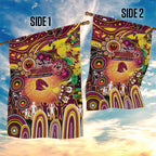 NAIDOC Week 2025 Broncos Rugby Garden Flag Aboriginal Dot Painting