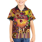 Personalised NAIDOC Week 2025 Broncos Rugby Kid Hawaiian Shirt Aboriginal Dot Painting