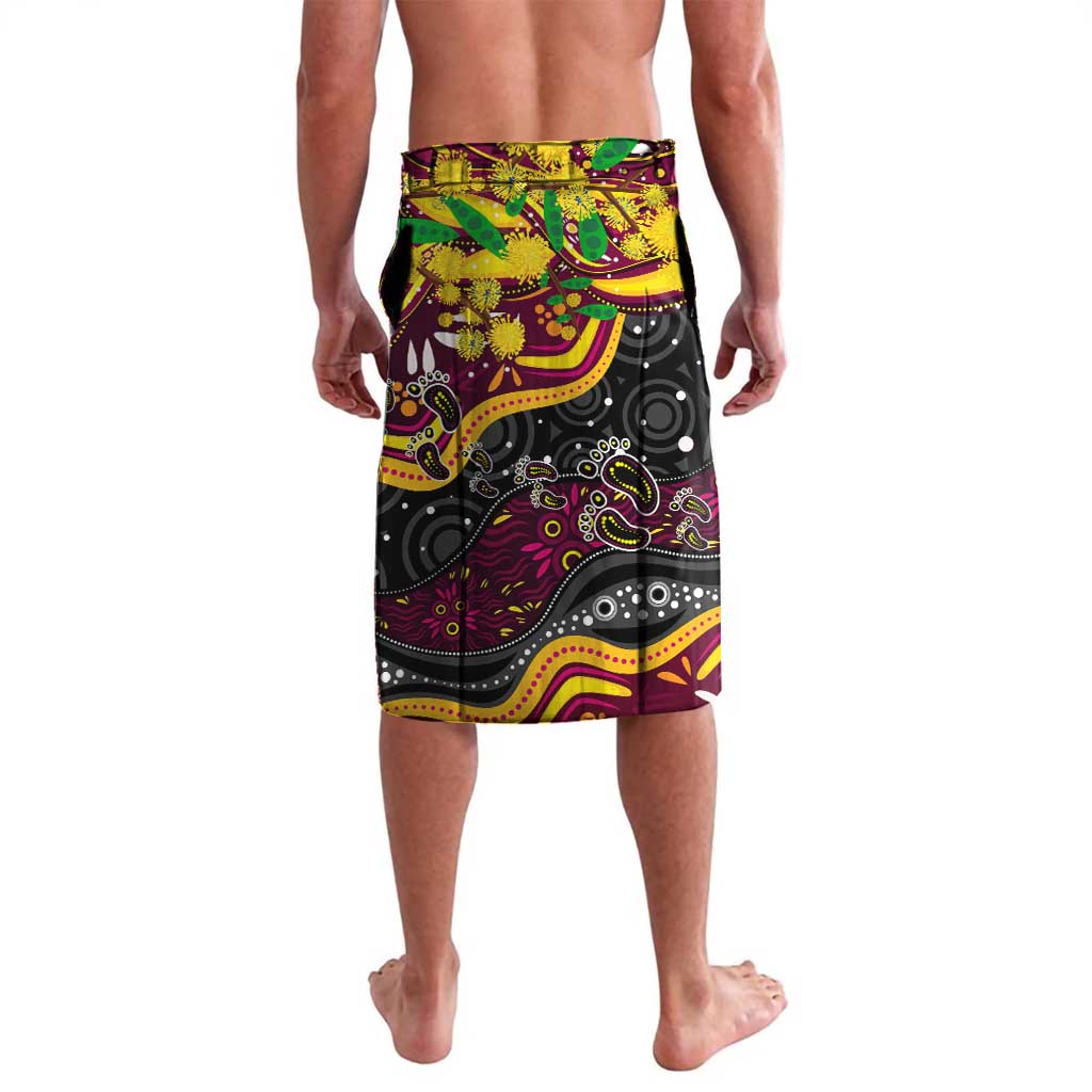 Personalised NAIDOC Week 2025 Broncos Rugby Lavalava Aboriginal Dot Painting
