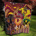 NAIDOC Week 2025 Broncos Rugby Quilt Aboriginal Dot Painting