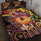 NAIDOC Week 2025 Broncos Rugby Quilt Bed Set Aboriginal Dot Painting