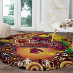 NAIDOC Week 2025 Broncos Rugby Round Carpet Aboriginal Dot Painting