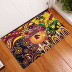 NAIDOC Week 2025 Broncos Rugby Rubber Doormat Aboriginal Dot Painting