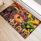 NAIDOC Week 2025 Broncos Rugby Rubber Doormat Aboriginal Dot Painting