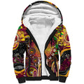 Personalised NAIDOC Week 2025 Broncos Rugby Sherpa Hoodie Aboriginal Dot Painting