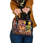 NAIDOC Week 2025 Broncos Rugby Shoulder Handbag Aboriginal Dot Painting