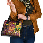 NAIDOC Week 2025 Broncos Rugby Shoulder Handbag Aboriginal Dot Painting