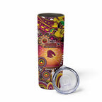 NAIDOC Week 2025 Broncos Rugby Skinny Tumbler Aboriginal Dot Painting