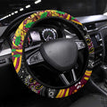NAIDOC Week 2025 Broncos Rugby Steering Wheel Cover Aboriginal Dot Painting