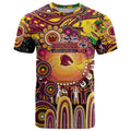 Personalised NAIDOC Week 2025 Broncos Rugby T Shirt Aboriginal Dot Painting