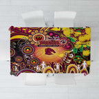 NAIDOC Week 2025 Broncos Rugby Tablecloth Aboriginal Dot Painting