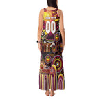 Personalised NAIDOC Week 2025 Broncos Rugby Tank Maxi Dress Aboriginal Dot Painting