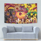 NAIDOC Week 2025 Broncos Rugby Tapestry Aboriginal Dot Painting