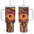 NAIDOC Week 2025 Broncos Rugby Tumbler With Handle Aboriginal Dot Painting