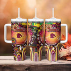 NAIDOC Week 2025 Broncos Rugby Tumbler With Handle Aboriginal Dot Painting