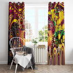 NAIDOC Week 2025 Broncos Rugby Window Curtain Aboriginal Dot Painting