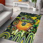 NAIDOC Week 2025 Raiders Rugby Area Rug Aboriginal Dot Painting