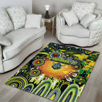 NAIDOC Week 2025 Raiders Rugby Area Rug Aboriginal Dot Painting