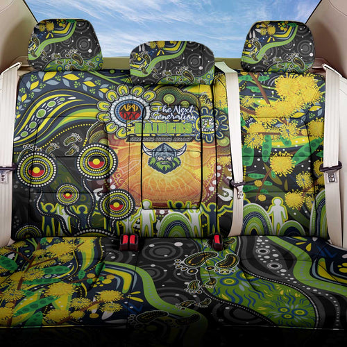 NAIDOC Week 2025 Raiders Rugby Back Car Seat Cover Aboriginal Dot Painting