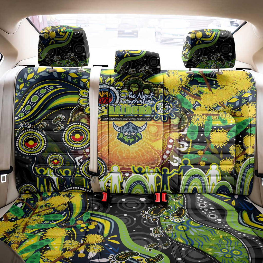 NAIDOC Week 2025 Raiders Rugby Back Car Seat Cover Aboriginal Dot Painting