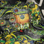 NAIDOC Week 2025 Raiders Rugby Back Car Seat Cover Aboriginal Dot Painting