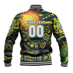 Personalised NAIDOC Week 2025 Raiders Rugby Baseball Jacket Aboriginal Dot Painting