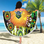 NAIDOC Week 2025 Raiders Rugby Beach Blanket Aboriginal Dot Painting
