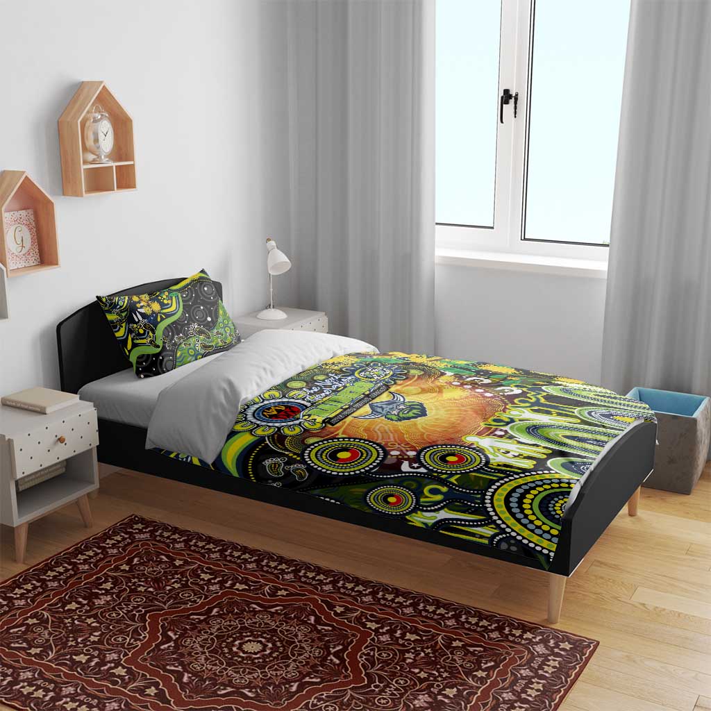 NAIDOC Week 2025 Raiders Rugby Bedding Set Aboriginal Dot Painting
