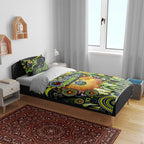 NAIDOC Week 2025 Raiders Rugby Bedding Set Aboriginal Dot Painting
