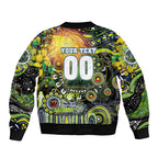 Personalised NAIDOC Week 2025 Raiders Rugby Bomber Jacket Aboriginal Dot Painting