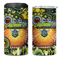 NAIDOC Week 2025 Raiders Rugby 4 in 1 Can Cooler Tumbler Aboriginal Dot Painting
