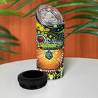 NAIDOC Week 2025 Raiders Rugby 4 in 1 Can Cooler Tumbler Aboriginal Dot Painting