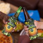 NAIDOC Week 2025 Raiders Rugby 4 in 1 Can Cooler Tumbler Aboriginal Dot Painting