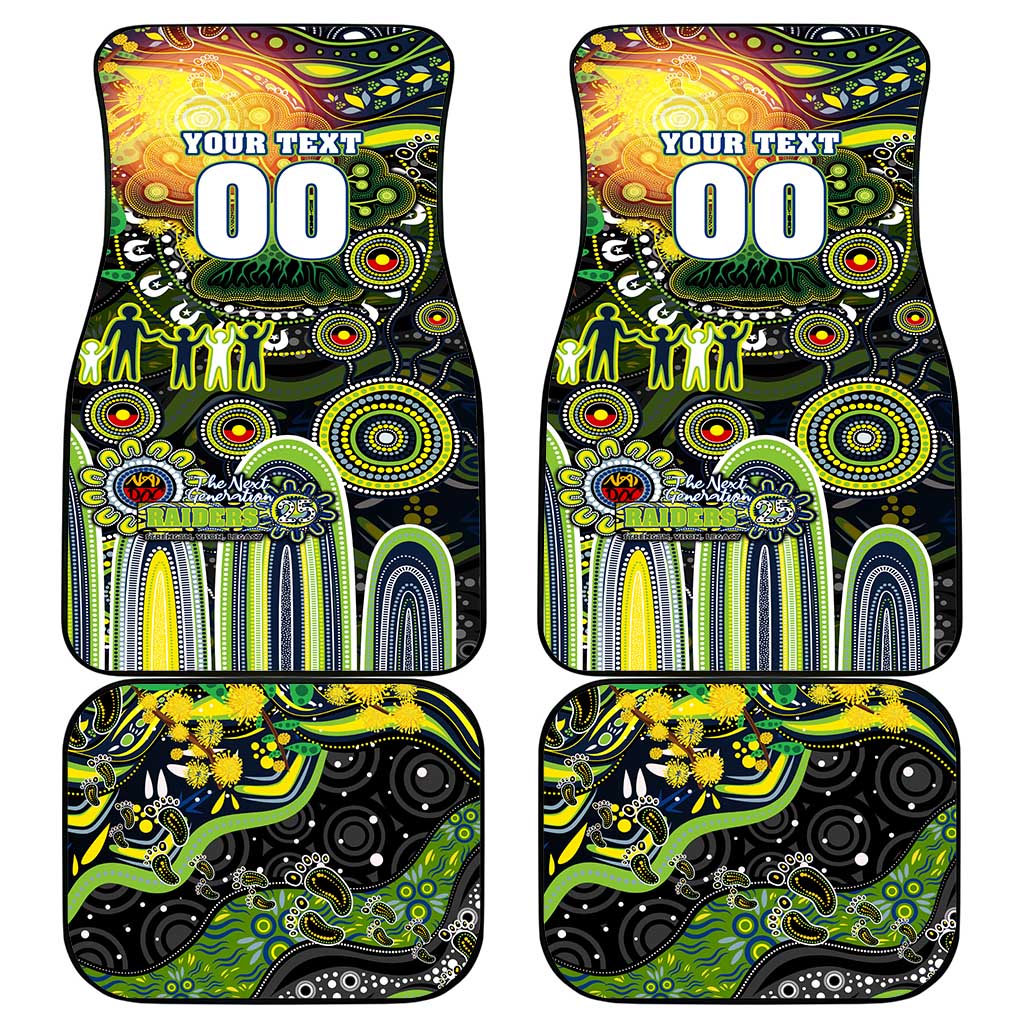 NAIDOC Week 2025 Raiders Rugby Car Mats Aboriginal Dot Painting