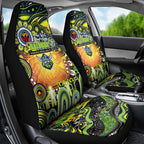NAIDOC Week 2025 Raiders Rugby Car Seat Cover Aboriginal Dot Painting