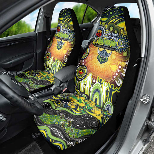 NAIDOC Week 2025 Raiders Rugby Car Seat Cover Aboriginal Dot Painting