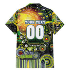 Personalised NAIDOC Week 2025 Raiders Rugby Family Matching Mermaid Dress and Hawaiian Shirt Aboriginal Dot Painting