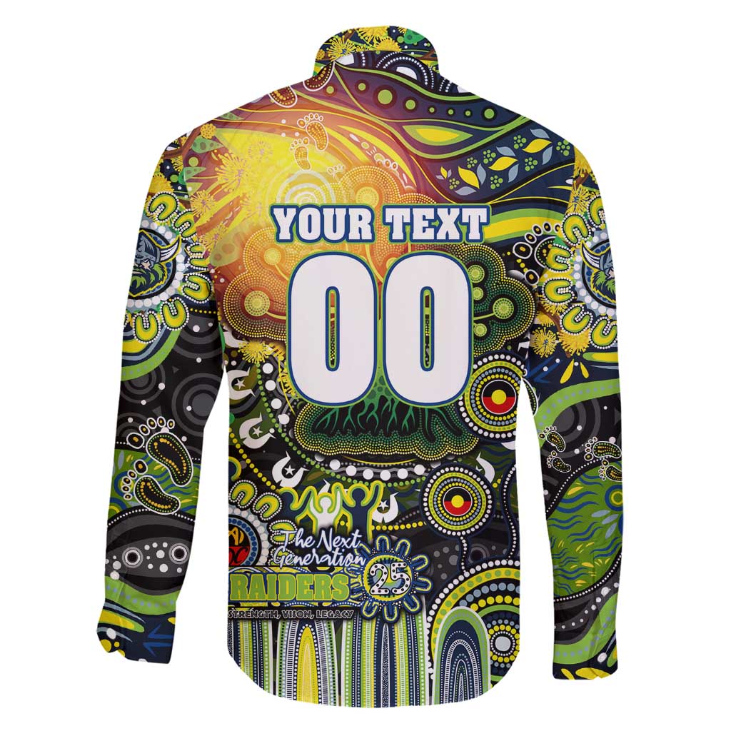 Personalised NAIDOC Week 2025 Raiders Rugby Family Matching Summer Maxi Dress and Hawaiian Shirt Aboriginal Dot Painting