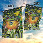 NAIDOC Week 2025 Raiders Rugby Garden Flag Aboriginal Dot Painting