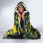 NAIDOC Week 2025 Raiders Rugby Hooded Blanket Aboriginal Dot Painting