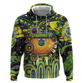 Personalised NAIDOC Week 2025 Raiders Rugby Hoodie Aboriginal Dot Painting