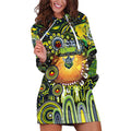 Personalised NAIDOC Week 2025 Raiders Rugby Hoodie Dress Aboriginal Dot Painting