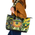 NAIDOC Week 2025 Raiders Rugby Leather Tote Bag Aboriginal Dot Painting