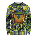 Personalised NAIDOC Week 2025 Raiders Rugby Long Sleeve Shirt Aboriginal Dot Painting
