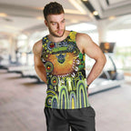 Personalised NAIDOC Week 2025 Raiders Rugby Men Tank Top Aboriginal Dot Painting